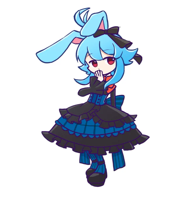 本日のVtuberさんぷよぷよ風イラスト化企画兎々さんです! 