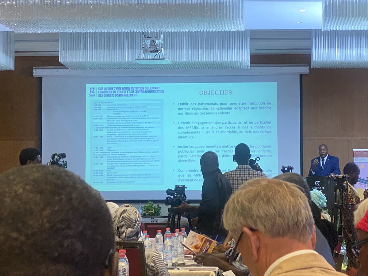 LucetteAhouang1's tweet photo. D'une manière générale, le forum vise à accélérer la transformation des systèmes alimentaires en Afrique de l'Ouest et Centrale en suscitant l'intérêt pour l'initiative “Premiers Aliments” et au-delà.

#UnicefBenin #FirstFoodForum #3F #BENIN https://t.co/c2CSSEB1wm
