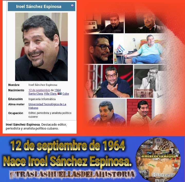 VidePvide's tweet photo. Tras las 👣 de la Historia 📖📝📚
Comparte y Divulga la Historia Efemérides 12 de septiembre .
👣Es designado Antonio Guiteras secretario de Gobernación.
👣Son torturadas y asesinadas Lidia Doce y Clodomira Acosta.
👣Nace Iroel Sánchez.
👣Son apresados los 5 Héroes
#HistoriaAlDía https://t.co/KVSJKavQjf