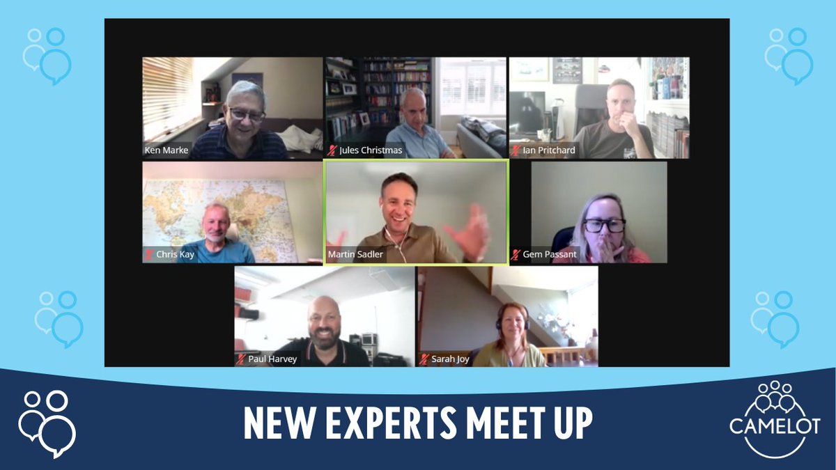 ☕ Last week, we hosted our latest New Experts’ Meet-up session, hosted by Camelot’s very own Ken Marke.

☀️ It was a lovely hour of conversation between our experienced experts sharing their thoughts and showing some of our newcomers the ropes!