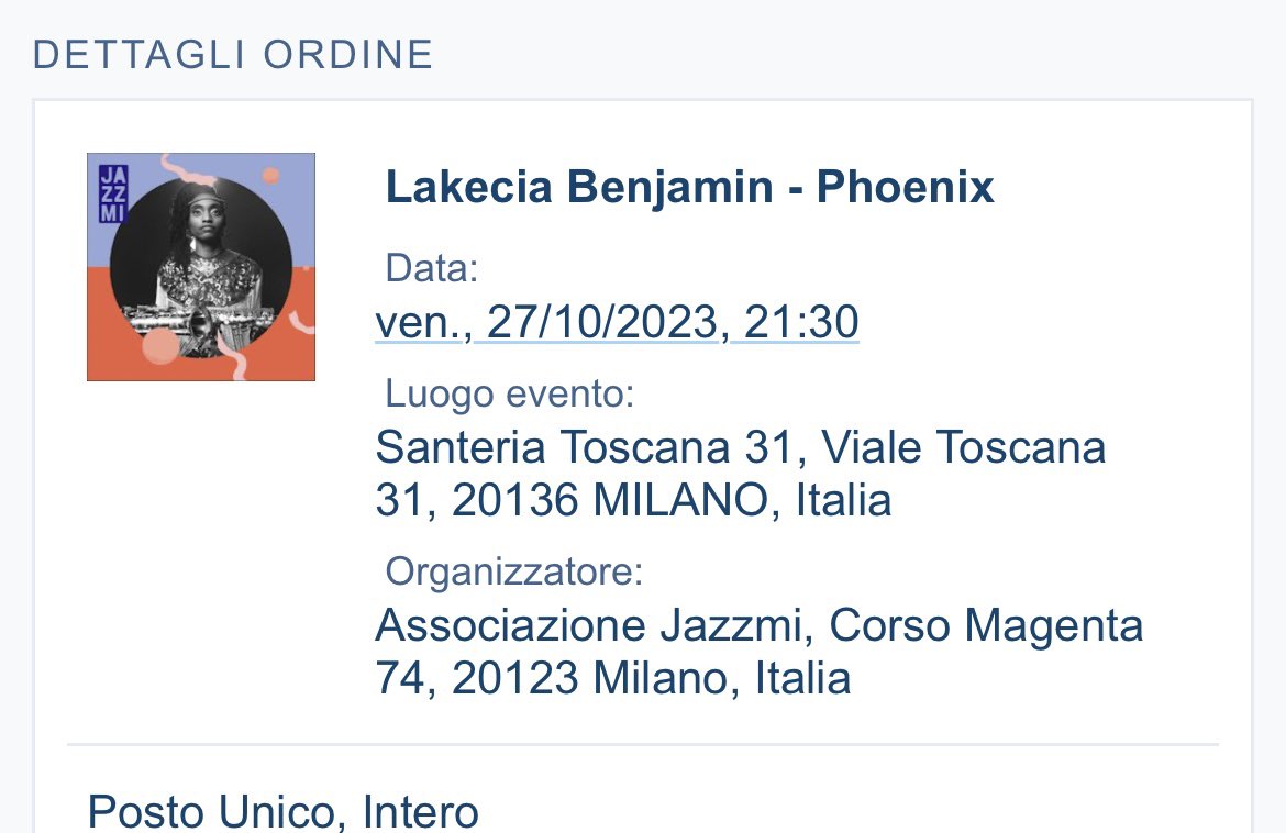 It’s mine 🥳 🎷 <a href="/LakeciaB/">Lakecia Benjamin</a> #phoenix #music #milano #jazz #contemporaryjazz