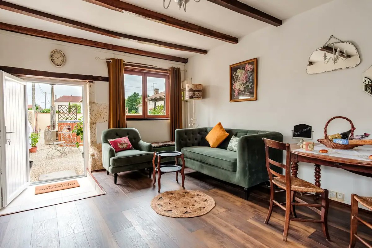 GiteWorld's tweet photo. Welcome to La Vache at Gites La Vieille Grange, an adults only holiday cottage with charming exposed beams, stone walls and private wood-fired hot tub.

More details here https://t.co/FshmO4ZTiG
.
#giteworld #gite #gites #gitesinfrance #frenchgites #france #holidayrentals https://t.co/W8zRV8JkSf