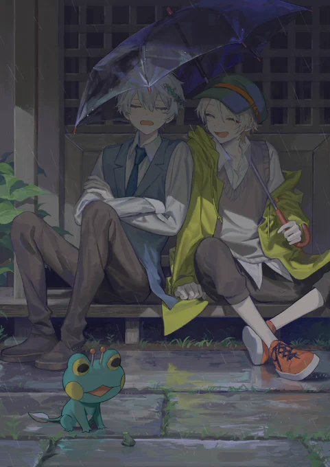 #私の作品知ってもらえたら幸せの極み蛙と仄暗い雰囲気 
