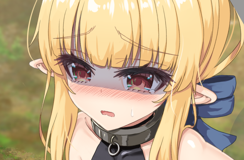 ダンジョンで安全な場所が見つからなくて
おし●こをすごく我慢している少女の図 