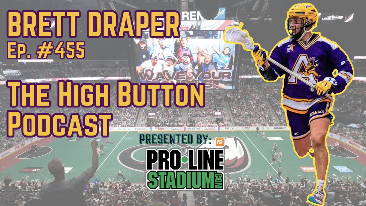 thehighbutton's tweet photo. Brett Draper on Ep. #455 of The High Button Podcast! The fellas chatted about... @brett_draper19 🥍 

: NLL life 
: BC Lacrosse Life 
: Flow state in sports 
& more! 

LISTEN FULL: https://t.co/oNaLSXaruE...

WATCH FULL: https://t.co/ljjzIeCmtM

Presented by: @ProlineStadium 19+ 🇨🇦