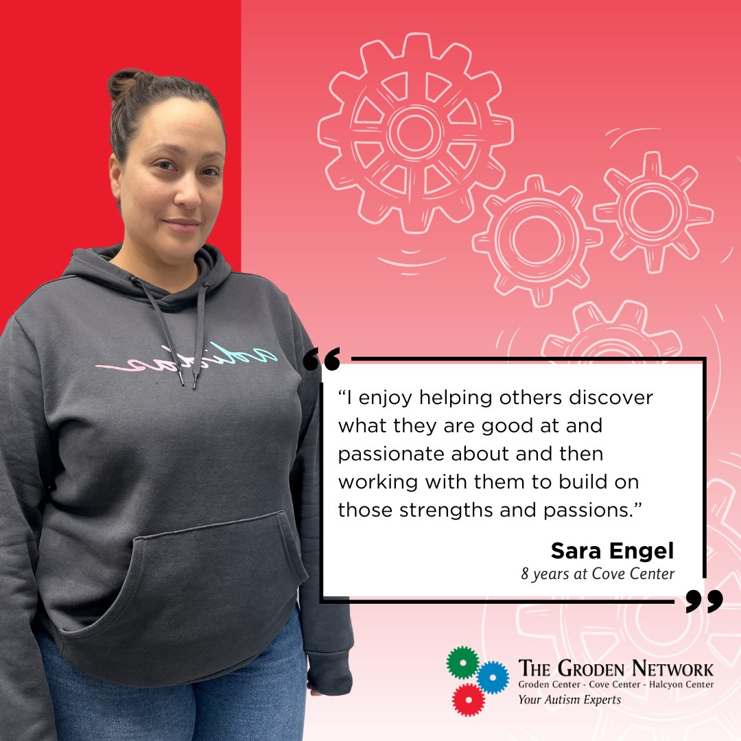 GrodenNetwork's tweet image. Meet Sara, a Direct Support Professional (DSP) at Cove Center for over eight years. As the Activity Leader in the Cove Art Center, Sara assists artist of all levels share their talents with the world. 

#DSP #DSPWeek #SupportTheSpectrum #Autism