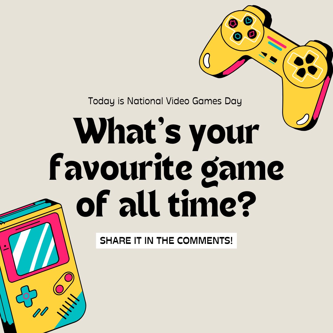 It's National Video Game Day! (Or is it? It also seems to be celebrated on July 8th) But heck, either way, what game(s) will you be playing today, and what's your all-time favourite?

 #NationalVideoGamesDay #NationalVideoGameDay