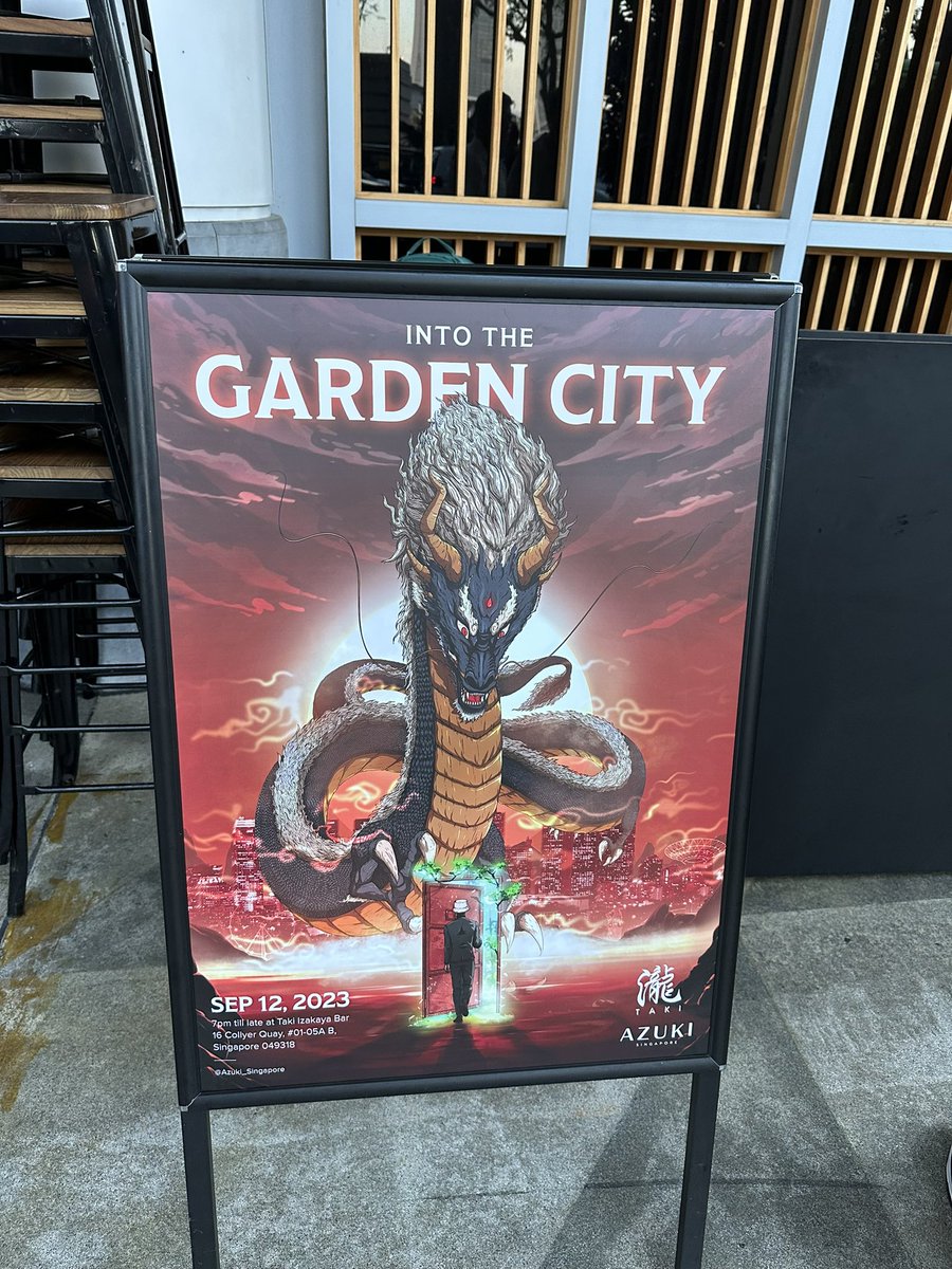 Walked past but not a holder 🤣 event looks awesome from the outside! <a href="/azuki_singapore/">Azuki Singapore</a>