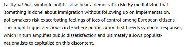 Excellent piece on EU-#Tunisa deal w/ many arguments often overlooked, including the political risk in EU. Worst of all, Meloni got this deal (that will change little)  in exchange for agreeing to the EU asylum reform proposals, from which the Med5 states gain absolutely nothing.