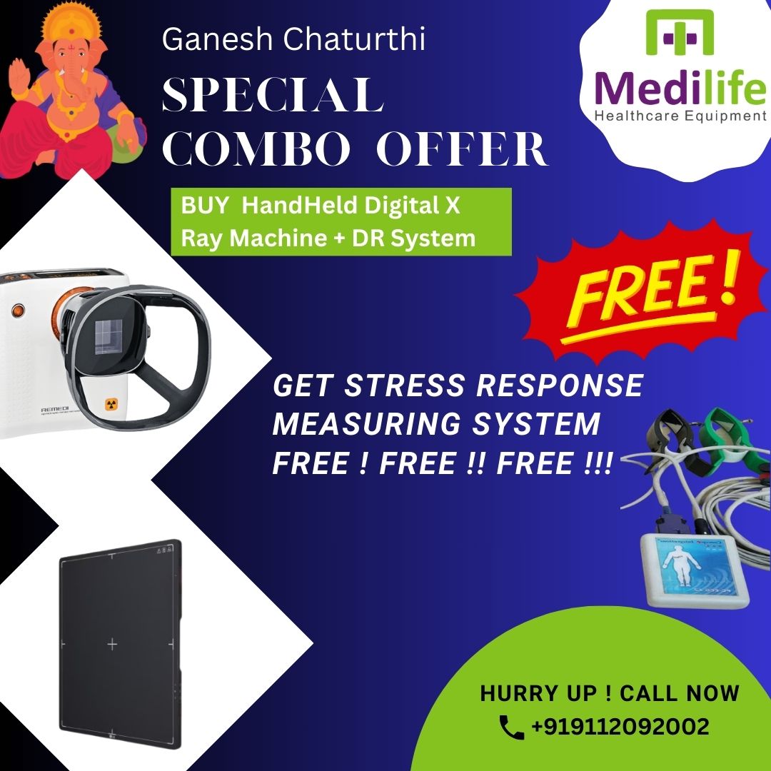 Medilifemktg's tweet image. Ganesh Chaturthi Special Combo Offer
BUY HandHeld Digital X Ray Machine + DR System
GET STRESS RESPONSE MEASURING SYSTEM FREE ! FREE !! FREE !!!
#digitalxraymachine #handheldxray #digitalhandheldxraycamera #portablexraydigitalcamera #xray #radiologist #gynaecologist #Radiologist