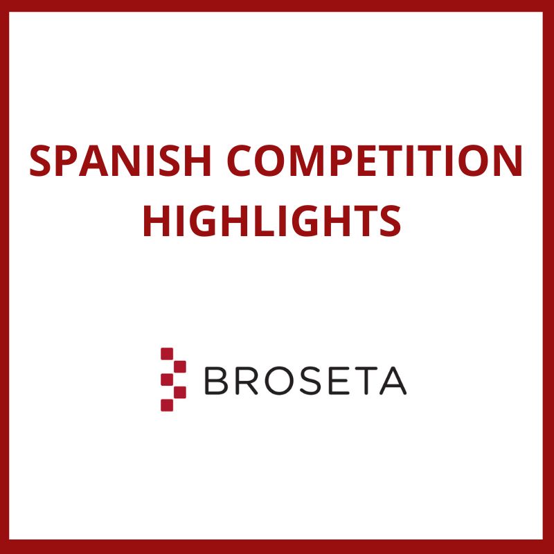 ✅ Spanish Competition Highlights ✅
Como cada semana, desde el área de Derecho de #Competencia compartimos las novedades más relevantes en esta materia a nivel nacional.
¡No te lo pierdas! 📝 broseta.com/spanish-compet…