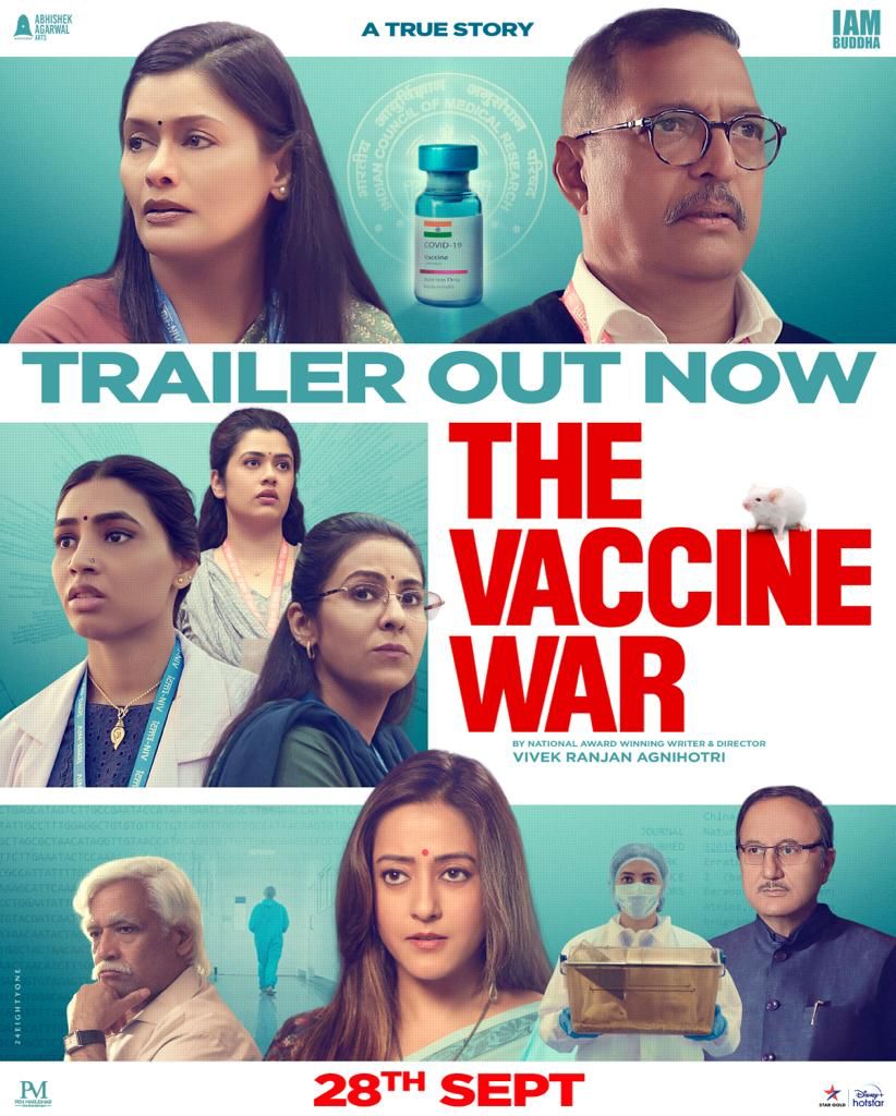 Presenting to you the trailer of India's first-ever Bio-science film - a true story about India's indigenous vaccine ❤️‍🔥

#TheVaccineWar 💉 trailer out now!

- youtu.be/sFfzp5bqr10

In cinemas worldwide on September 28th.

#IndiaCanDoIt 🇮🇳
@nanagpatekar @AnupamPKher
