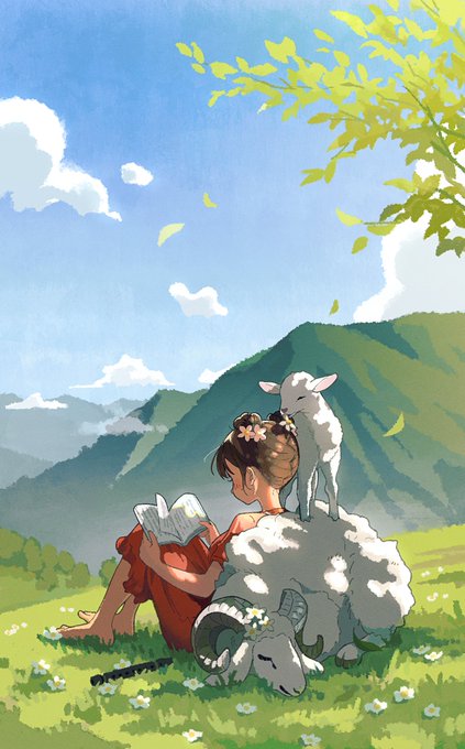 「髪飾り 羊」のTwitter画像/イラスト(新着)｜2ページ目