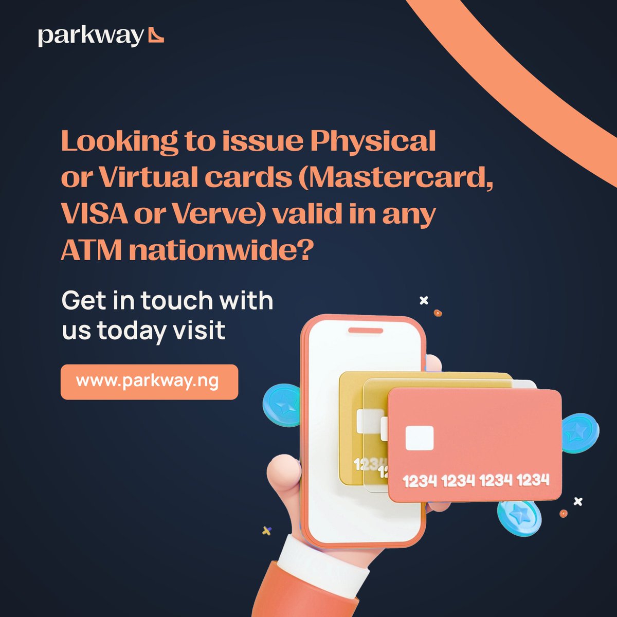 ParkwayNG's tweet photo. Launch your card solutions the easy way with the right partner!
Build it with Parkway.
To begin your journey, visit https://t.co/yvWMAHopnL today.
#Parkway #fintechsolutions #fintech #fintechstartups #buildsolutions #faas #baas https://t.co/9gvalJjkeY