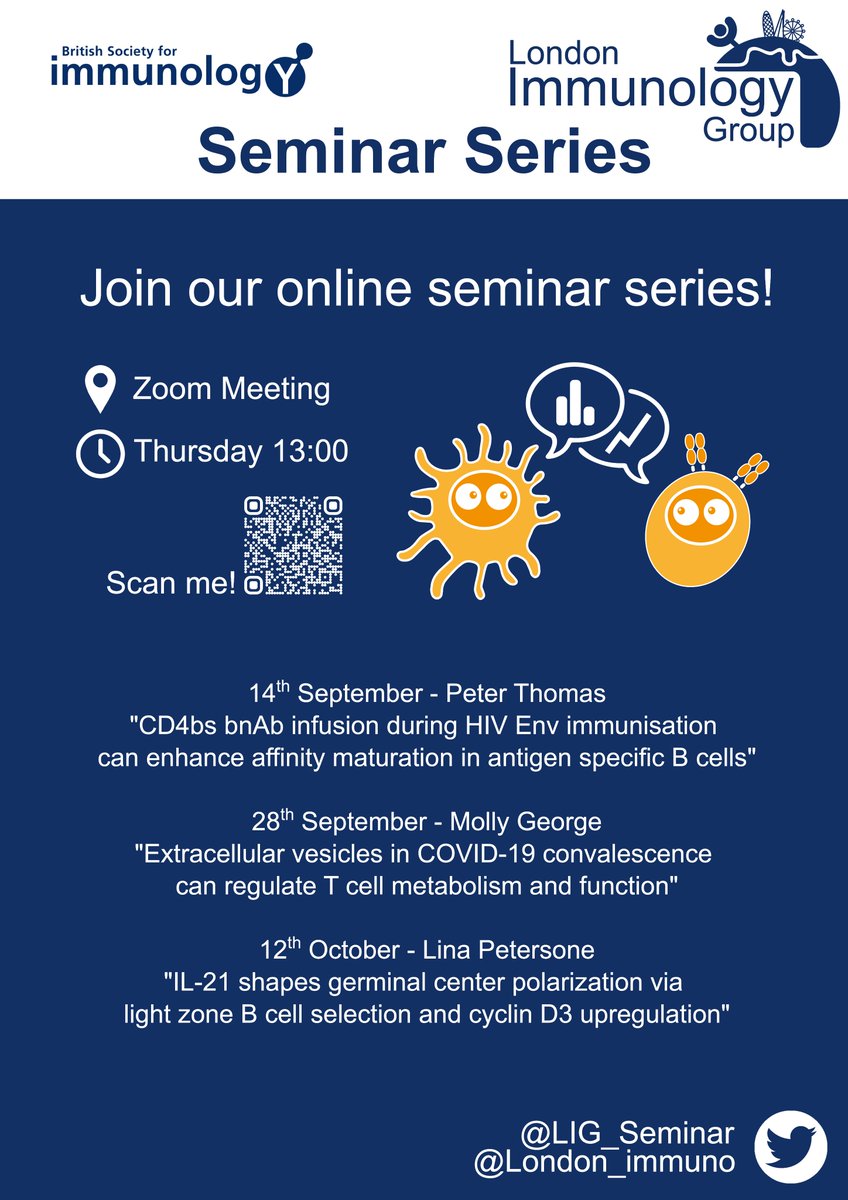 We're very excited to launch Series 2 of our ECR-lead seminar series!😁 

Alongside our usual journal club style, we've also have new workshop-style format! We hope both will help you discover useful &amp; exciting topics!   

Scan the QR code to add the event to your calendar📷📆