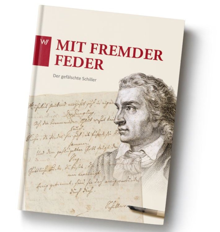 Weimar_GSA's tweet photo. Zum erfolgreichen Start der #Ausstellung „Mit fremder Feder“ gibt es den Krimi übrigens auch zum Mitnehmen. Begleitbuch zur Ausstellung: https://t.co/1HLLa4uBCJ https://t.co/aqTHO8rKwk