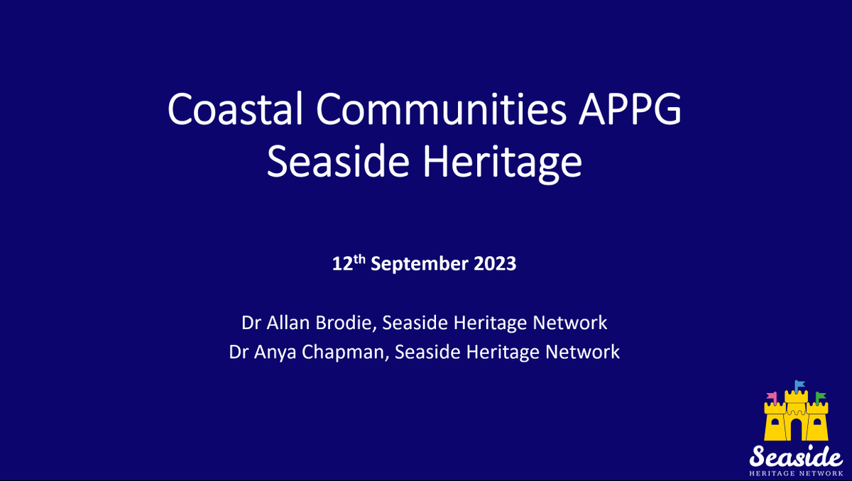 seaside_network's tweet photo. This morning we've been continuing our mission to raise awareness of #seasideheritage talking to @SallyAnn1066 and the APPG for Coastal Communities. Recognising what seaside heritage is and the value it brings is a crucial 1st step to unlocking  opportunities for seaside resorts https://t.co/6EAey0bPTD