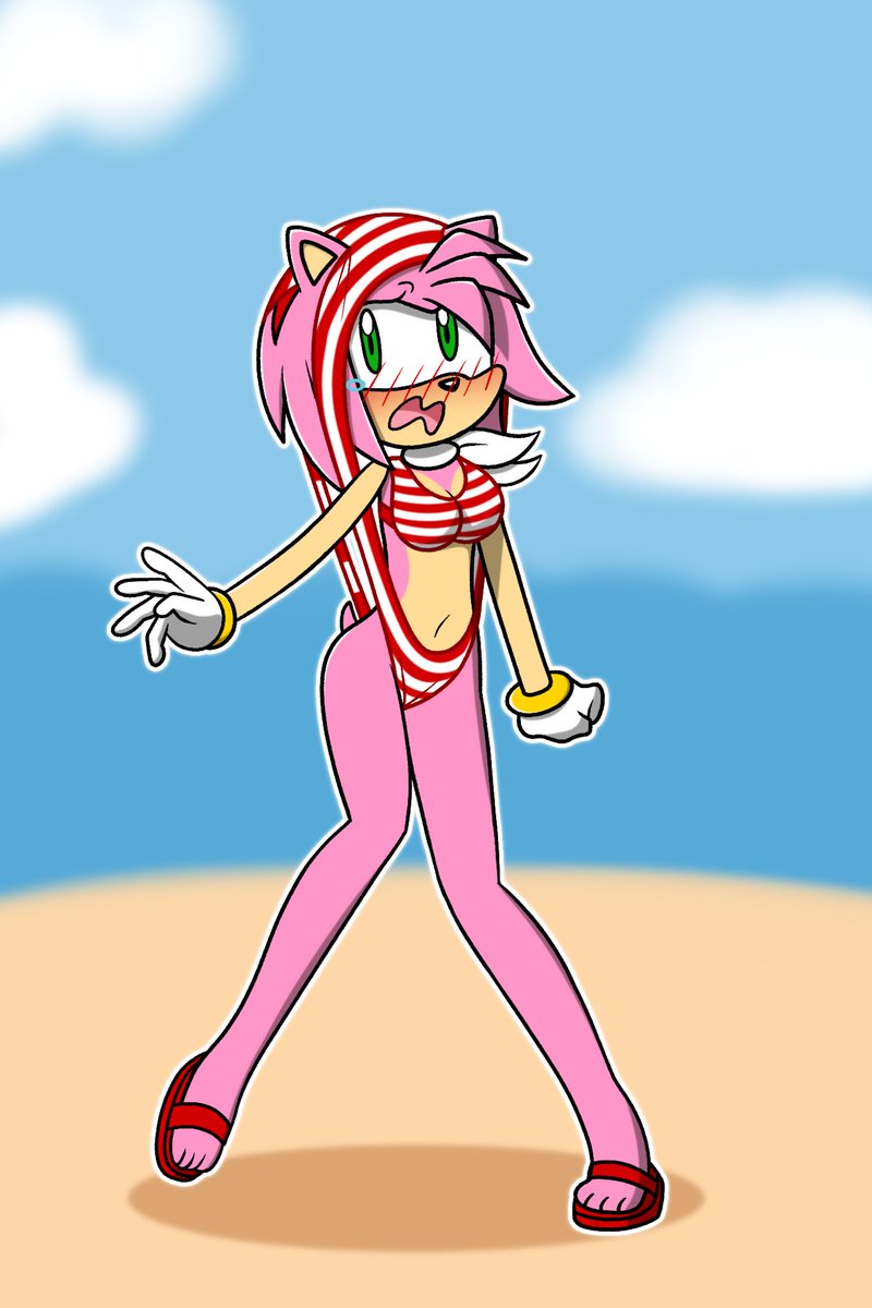 ElectricTopaz's tweet photo. Amy Rose swimsuit atomic wedgie. https://t.co/wJwC7kywfZ