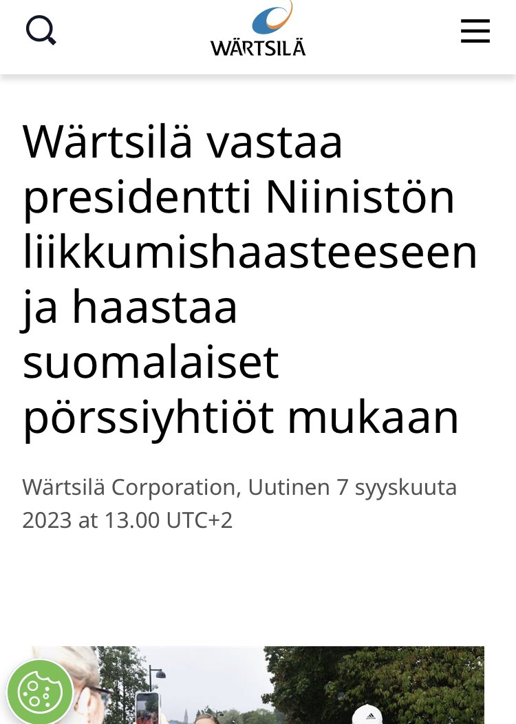 Wärtsilä haastaa suomalaiset pörssiyhtiöt kävelemään.

Minä nokitan ja haastan Wärtsilän ja muut suomalaiset yhtiöt lopettamaan venäläisen kaasun käytön.

x.com/o_tiainen/stat…