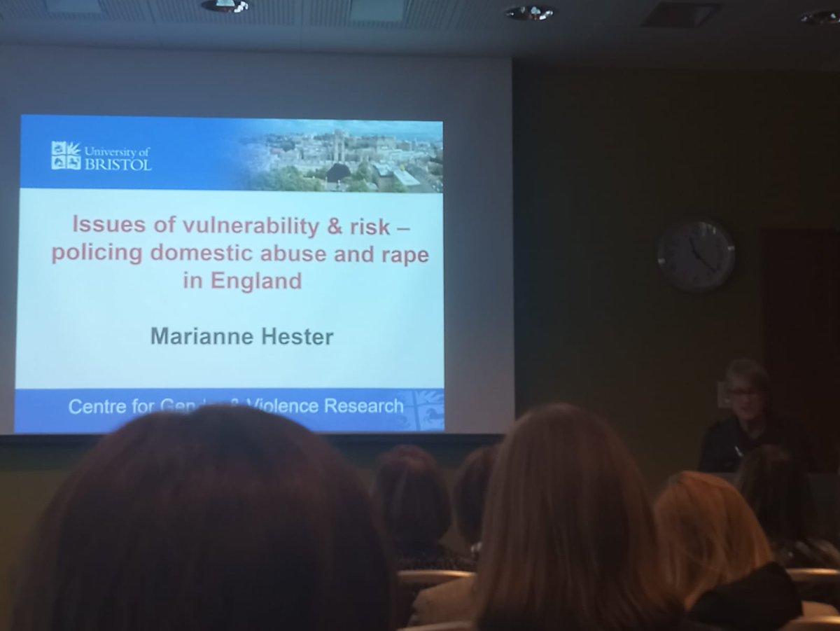 Listening to the once and only <a href="/ProfMHester/">Marianne Hester</a> <a href="/BristolUni/">University of Bristol</a> at the #ECDV2023 talking about the issue of policing domestic abuse and rape in England.  
#enddomesticabuse #endIPV
#coercivecontrol #stopviolenceagainstwomen