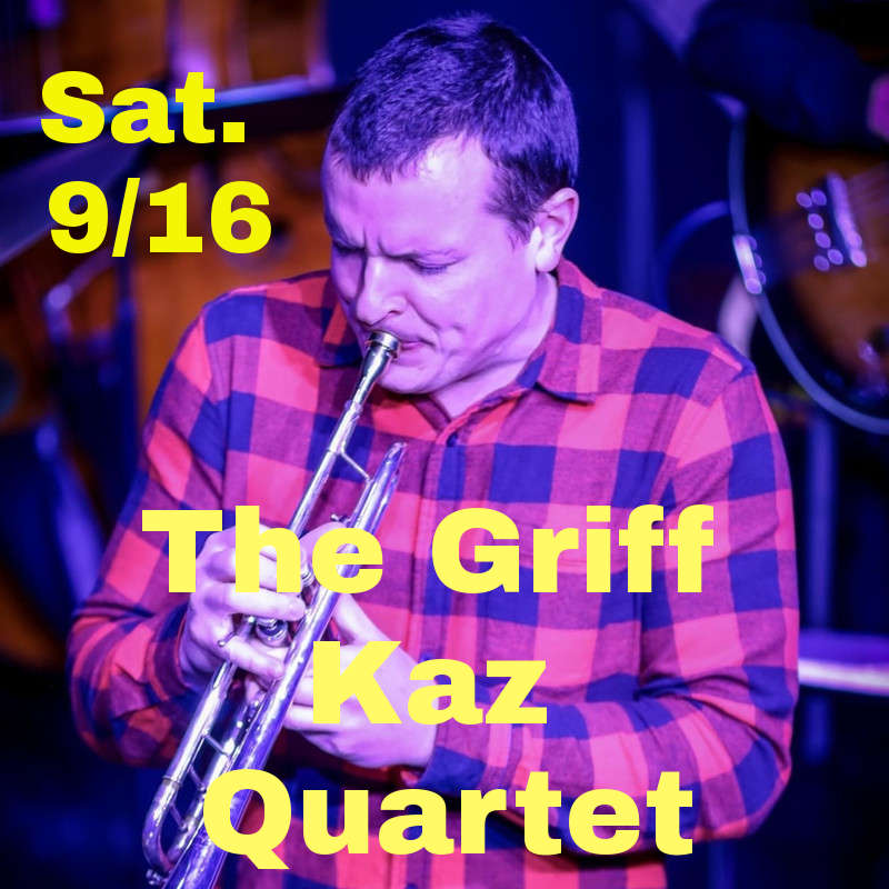 PAUSAarthouse's tweet photo. 7PM SHOW: Griff Kaz-trumpet and violin, Michael McNeil-piano, Paul LaDuca -bass, John Bacon jr drums. Tickets at: 
https://t.co/IBH8BylsMN https://t.co/DFxrIHgIY6