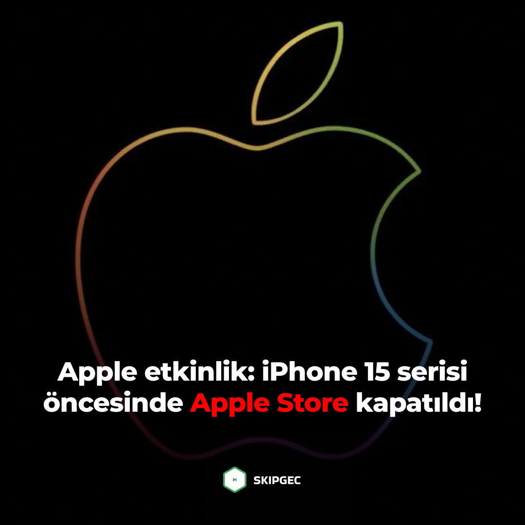 skipgechaber's tweet photo. Bu akşam büyük bir heyecanla beklenen iPhone 15 serisinin tanıtımına saatler kala, Apple Store'un kapatılmasıyla birlikte zam beklentileri de gündemde!

#AppleEtkinlik #iPhone15 #AppleStore #ZamBeklentisi #AkıllıTelefon #AppleWatch #AirPodsPro #TeknolojiHaberleri https://t.co/Obq3p68OnK