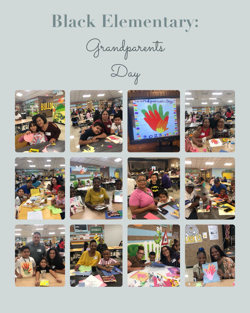 Grandparents and grandchildren are a special combination❤️! It was a great day at Black Elementary! Happy Grandparents Day.