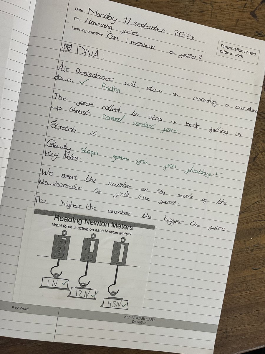 Mrs Halford’s new Year 7s are using yesterday’s learning  on Measuring Forces  to build knowledge. Happening now in laboratory 44. #science #highexpectations #potentialintoreality #youngscientists #sciencecurriculum