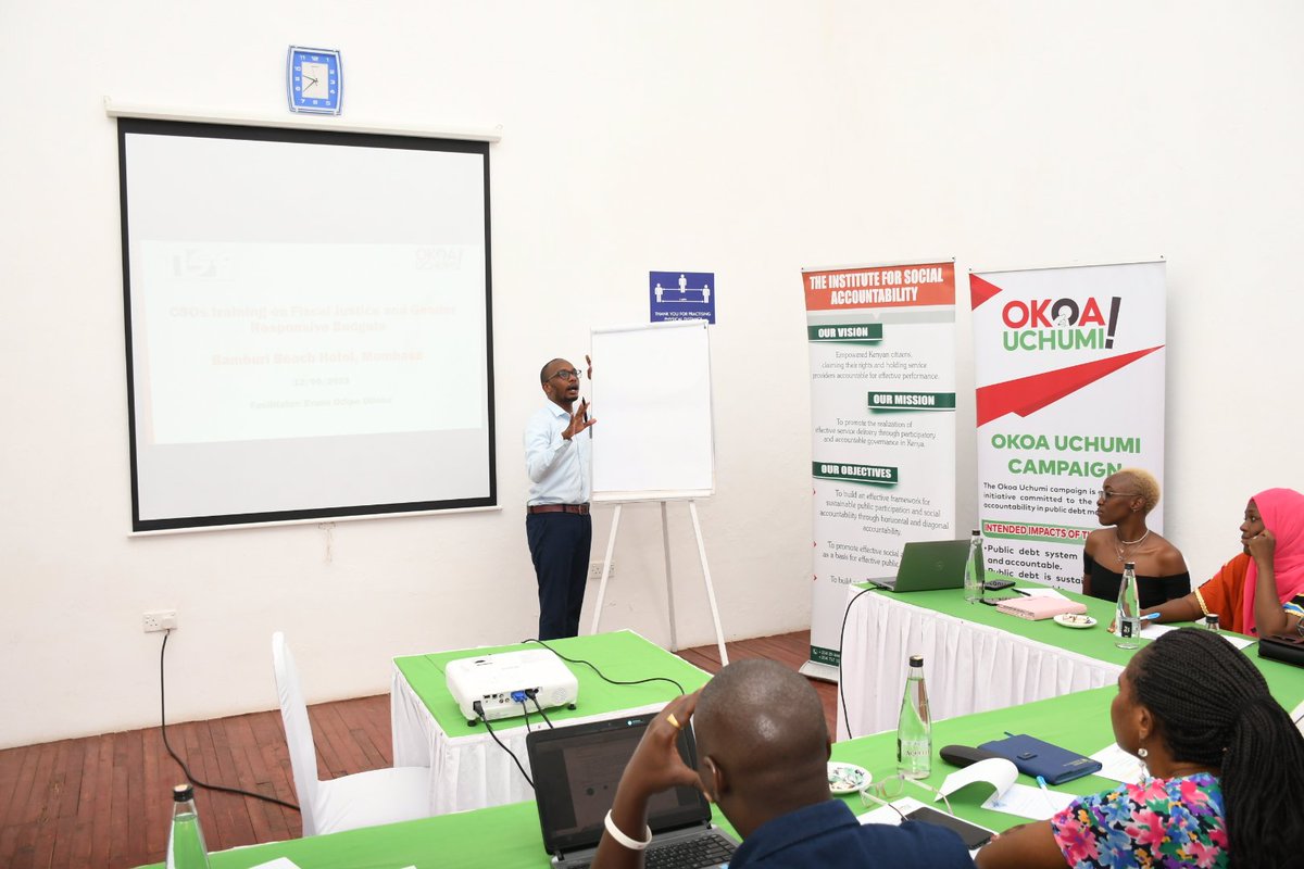 <a href="/Cwid4Cwid/">Collaboration of Women In Development - CWID</a> is taking part in the CSOs Training on Fiscal Justice and Gender Sensitive Budgets organized by <a href="/TISAKenya/">@TisaKenya</a> conveners of the <a href="/OkoaUchumi_KE/">Okoa Uchumi</a> campaign which is committed to Social Accountability in public finance management.
#SocialAccountability