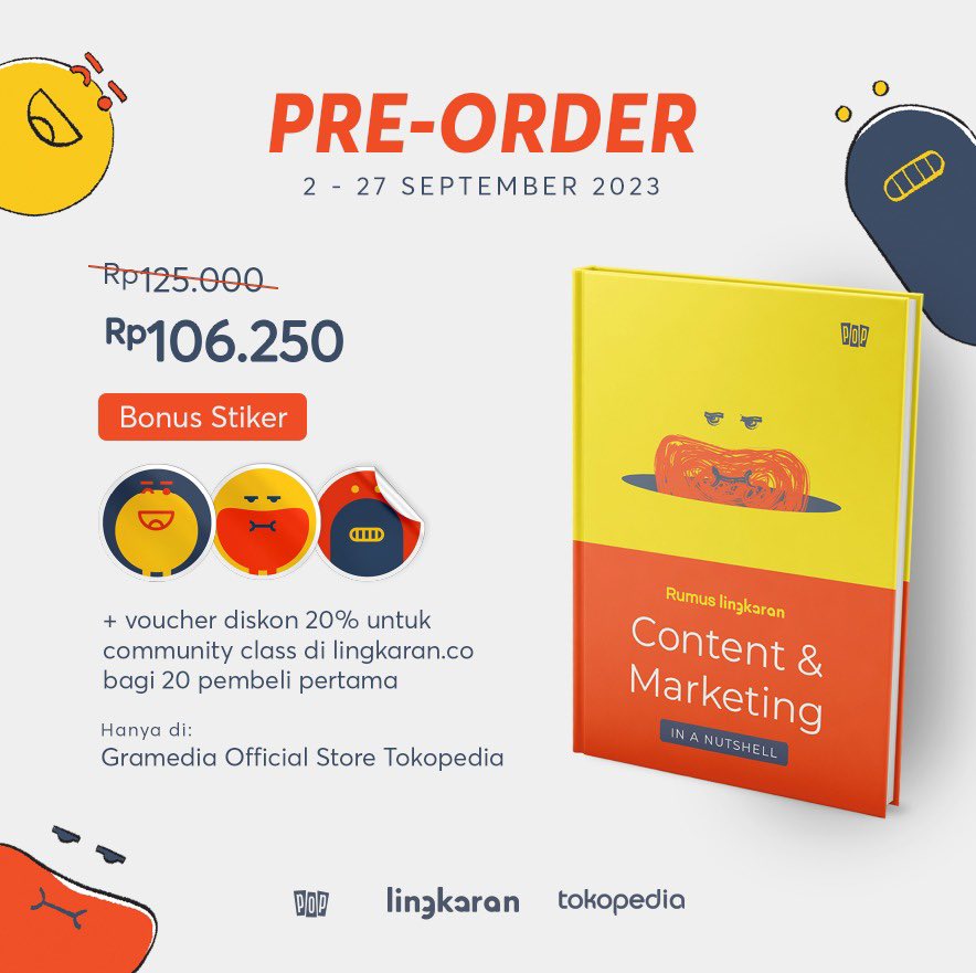 Jangan bingung kalau mau ngonten karena lingkaran punya rumusnya!

Berisi secret sauce &amp; best practices buat membentuk perspektif awal untuk memahami konten. 👀

Berkolaborasi dengan <a href="/bapak2id/">bapak2id</a>, <a href="/inezkristanti/">Inez Kristanti</a>, <a href="/lindaraharja/">synaptic stimuli</a>, &amp; <a href="/_ngapain_sih/">rejekinya besar, urusannya lancar</a> ✨

PO di sini~ tokopedia.com/gramedia-store…