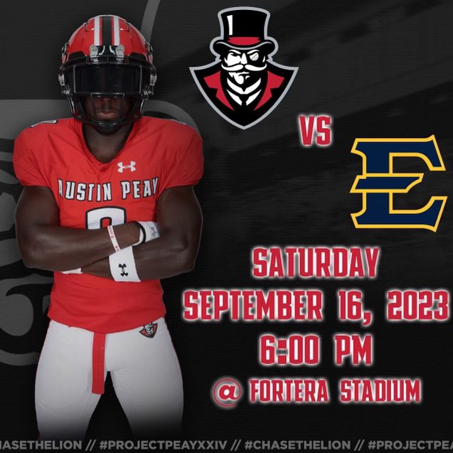 Ave_Mak's tweet photo. I will be attending the APSU home opener on Saturday September 16 #GoGovs @GovsFB @APSUCoachSW @Coach_Mac51 @FSLElite_ @NCEC_Recruiting @NatlPlaymkrsAca
#FSLFAMILY. https://t.co/h0B54Wa2NM