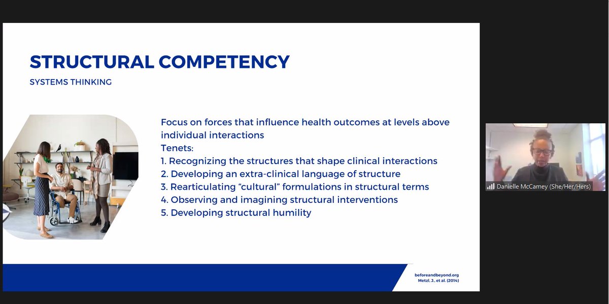 @DrMcCamey is talking with @DukeHealth #Advancedpracticeproviders about Structural Competency and how we can use it to provide more thoughtful and equitable patient care. 👏

@DNPsofColor #structuralcompetency #APPs #NPslead