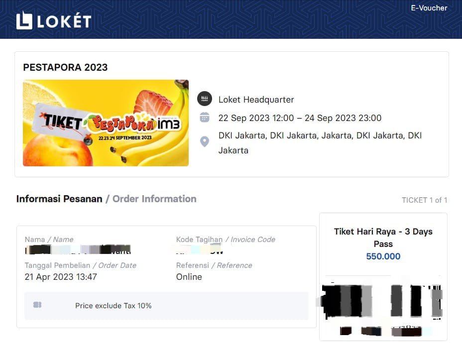 WTS PESTAPORA 1 Tiket 3 daypass harga 600rb. Bisa Nego ampe Deal
Gak jadi berangkat karena harus pulang kampung. Minat? Langsung komen/DM yaa #wts #wtb #pestapora #pespor #zonauang️