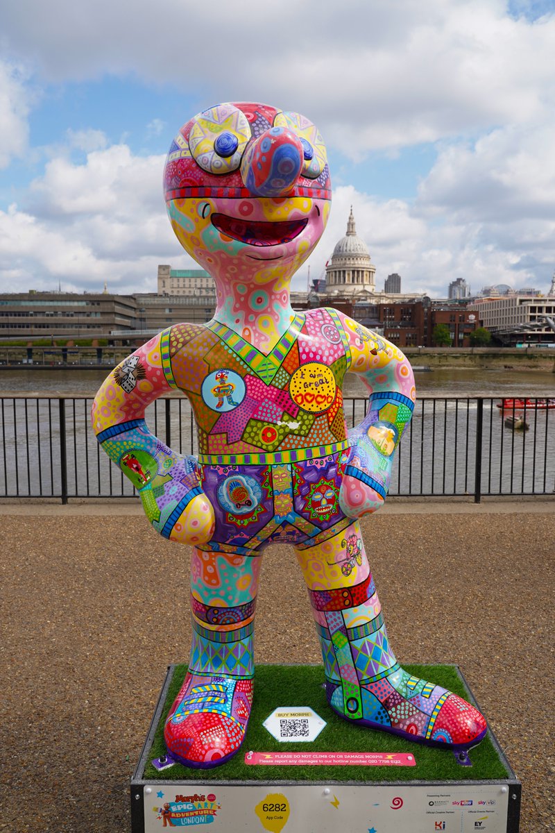 Today is the day! 🎉

The Morph auction ends at 10pm! Don't miss your chance to own an epic piece of art.

Morph has made people smile all summer on his trail. 

Now bid for your favourite sculpture to bring the happiness home or to your workplace!

👉morphsadventurelondonauction.com