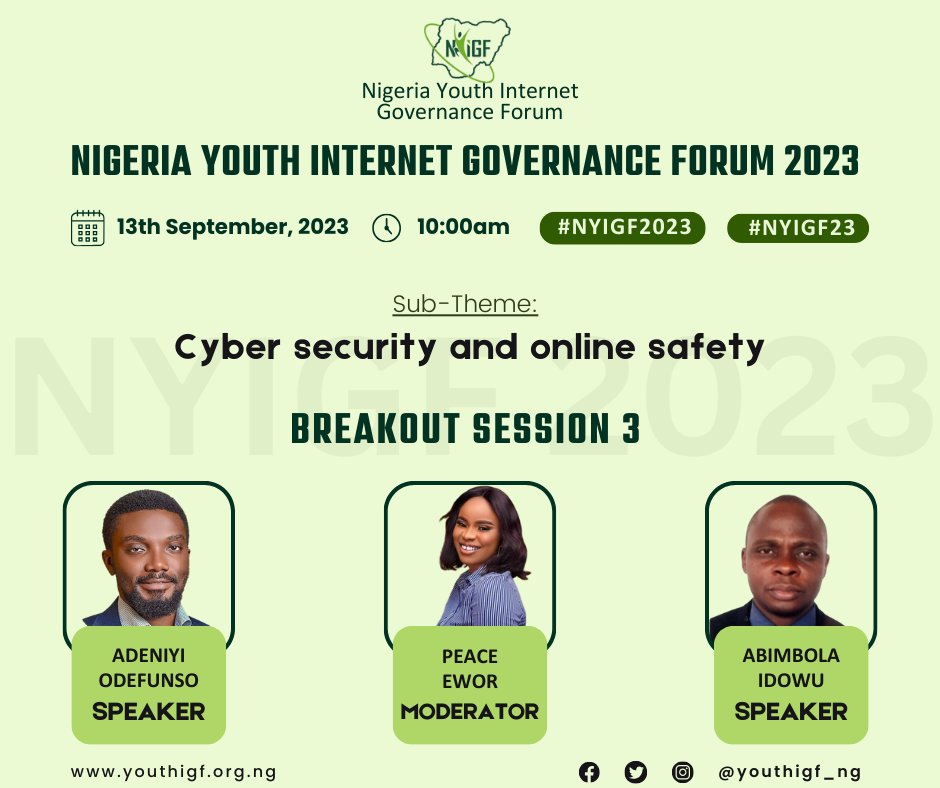Ever been scammed by internet fraudsters? Now is the time to fight back with your experiences and staying informed with high-level data with ABIMBOLA IDOWU &amp; ADENIYI ODEFUNSO (<a href="/dfnsdavid/">🗺️😊✌️</a>), as PEACE EWOR guides us through the terrain of CYBER SECURITY &amp; ONLINE ...