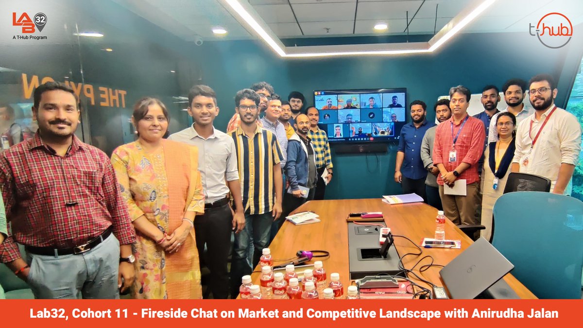 THubHyd's tweet image. As a part of the Lab32, Cohort 11 program, Anirudha Jalan, Co-Founder of Recykal, shared his invaluable insights on understanding the Market and Competition Landscape during a Fireside Chat session.

#Lab32 #Cohort11 #startups