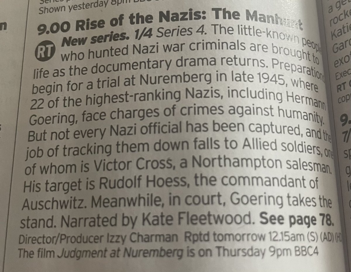 Oh my fracking god. I couldn’t warm to this documentary series previously. It’s a paper thin dumbed down Gen Z approach to a period of history that demands depth and gravitas. Now they’ve gone and made another series. 🙈
#RiseOfTheNazis