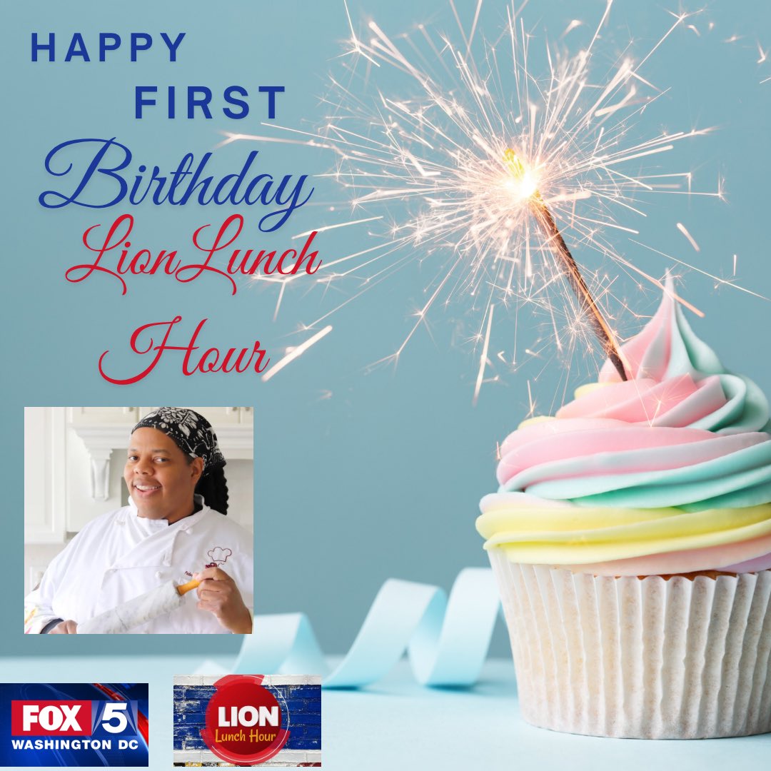 Come celebrate the first birthday of LION LUNCH HOUR with me today on @fox5dc ! #lionlunchhour