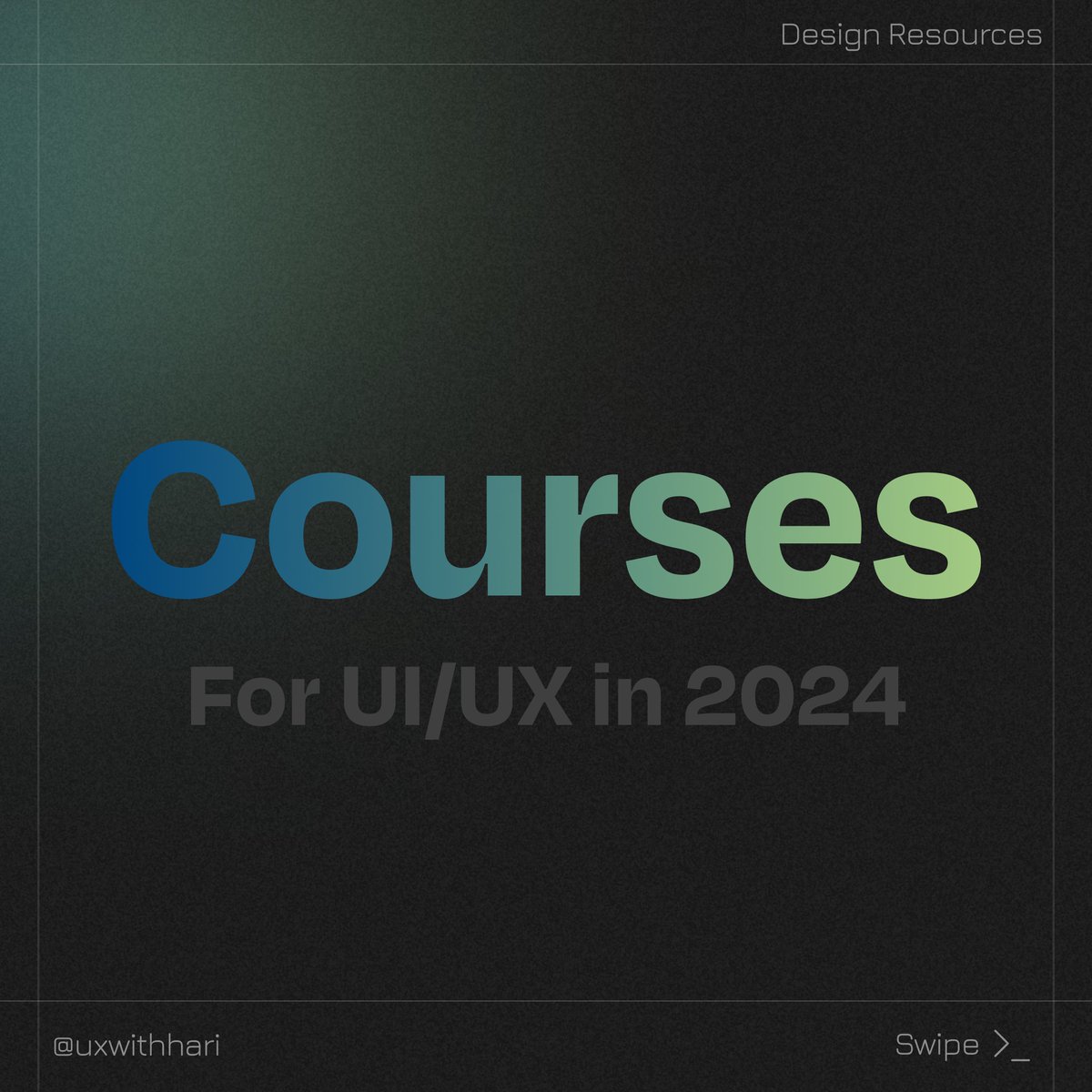 hari_ux's tweet photo. Try these websites to find courses for UI/UX
in 2024
_

Follow me to get more quality content on UX/UI Design.
_

#ui #uxui #uxuidesign #uxuitips #uxuistack #designerdeinteriores #uidesigner #uidesignerlife #interiordesigner #graphicdesign #fonts https://t.co/KP127WJYyu