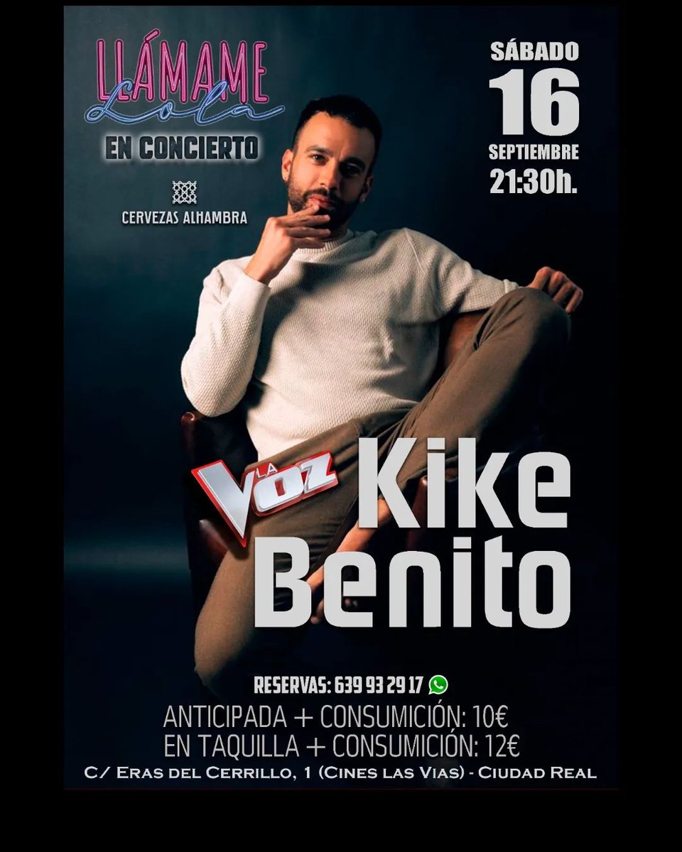 Llega nuestra entrevista al artistazo manchego <a href="/benito_kike/">Kike benito</a>, quien actuará en directo por primera vez y con banda este sábado en Ciudad Real. Entérate de todos los detalles a continuación y no faltes al 'show' 👇 #apoyandolamúsicaendirecto #musincronízate
musincronizados.blogspot.com/2023/09/entrev…