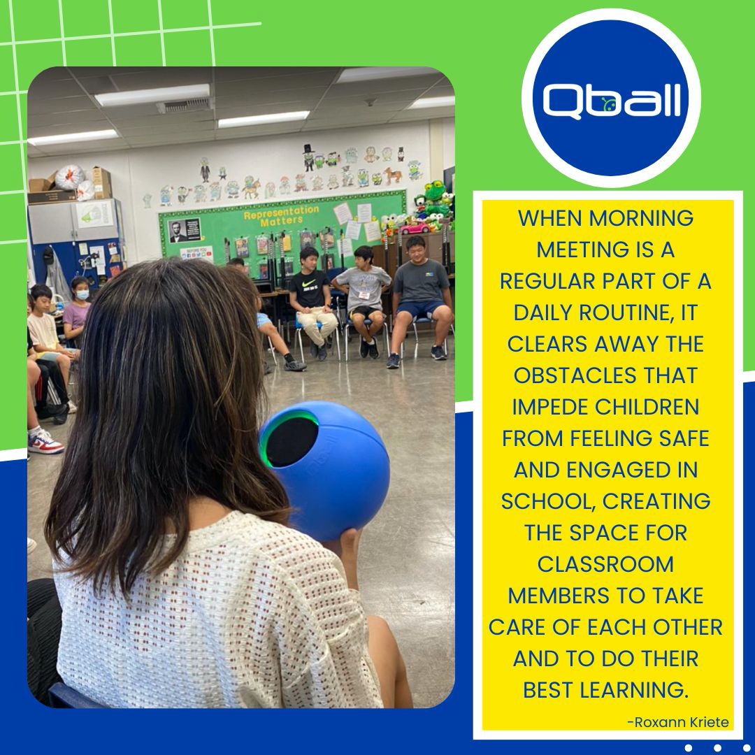 QballMic's tweet photo. Are morning meetings a part of your day? The Qball is a great way to add even more engagement and fun to morning meetings. 🔵
#teachers #students #throwyourvoice #beheard #studentvoice #throwablemicrophone #classroomengagement #qball #gopeeq
@HistoryFrog https://t.co/xcz8B2QHDd