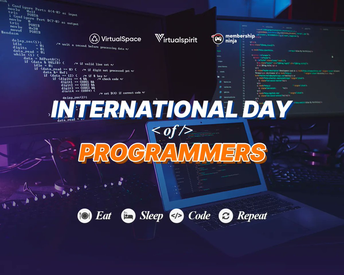virtualspaceai's tweet image. Happy International Programmers' Day!
Celebrating the brilliant minds shaping our digital world, one line of code at a time.
#InternationalProgrammersDay #CodingHeroes