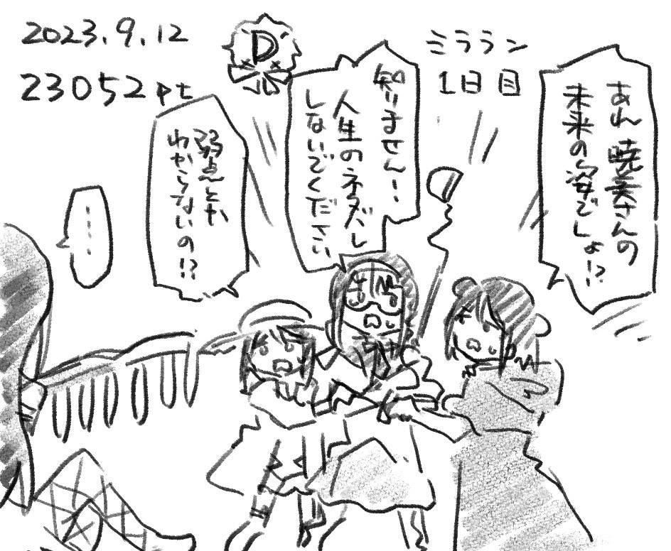 ミラーズランキング1日目リザルト