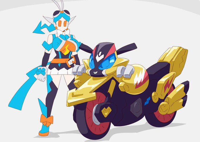 キュアガッチャードが乗るゴルドクラッシュ。悪の錬キン術師をどこまでも追跡し粉砕する。 #キュアライダー #ライダー少女 