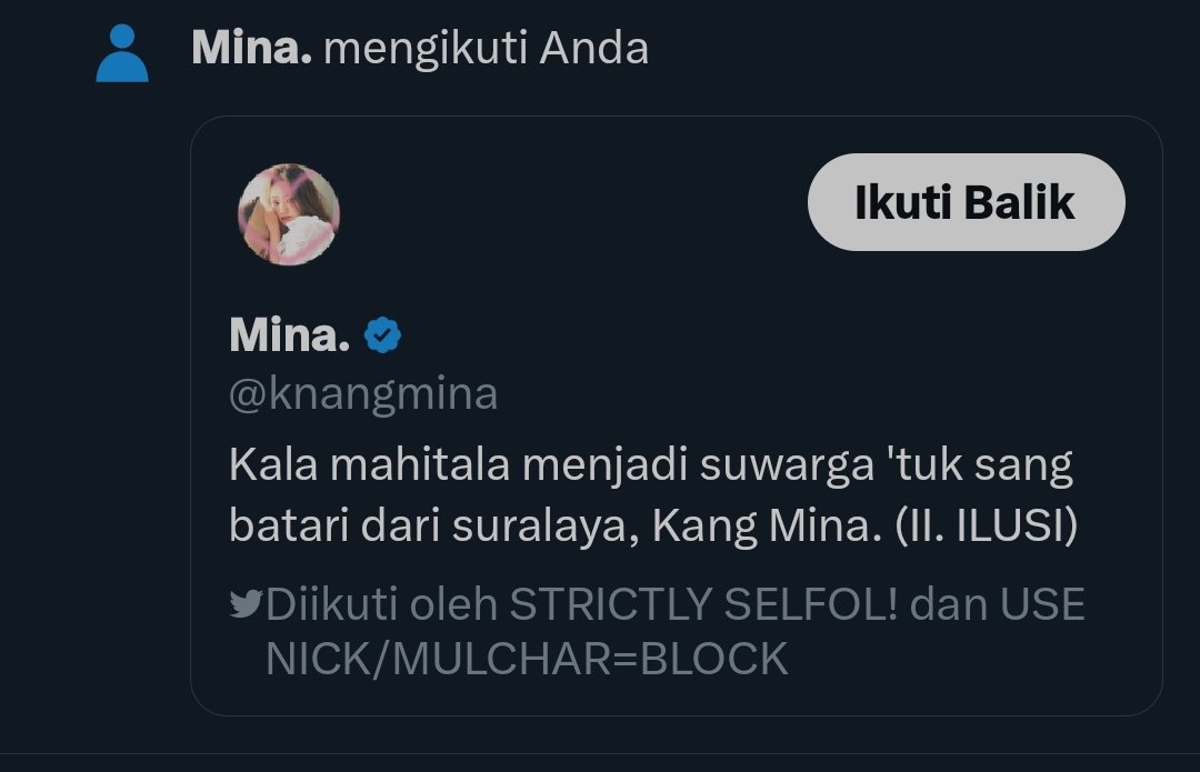 Nangis banget sq cd di follow orang baru 😭😭😭