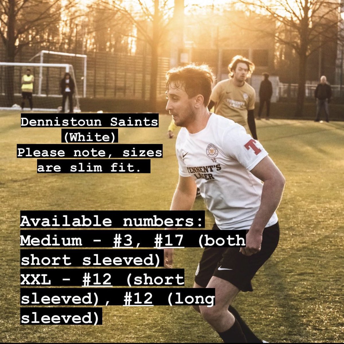📢📢📢
Get your hero’s shirt now! You could strut around the 5s pitch just like @daviezegooch, keep a clean sheet at 7s like <a href="/IAmJoe_94/">Joe</a> or dominate a loosely arranged game of World Cup down the local blaze pitch like <a href="/TRochaphoto/">Thiago Rocha</a> …

Be your best on the pitch and get a bid in!