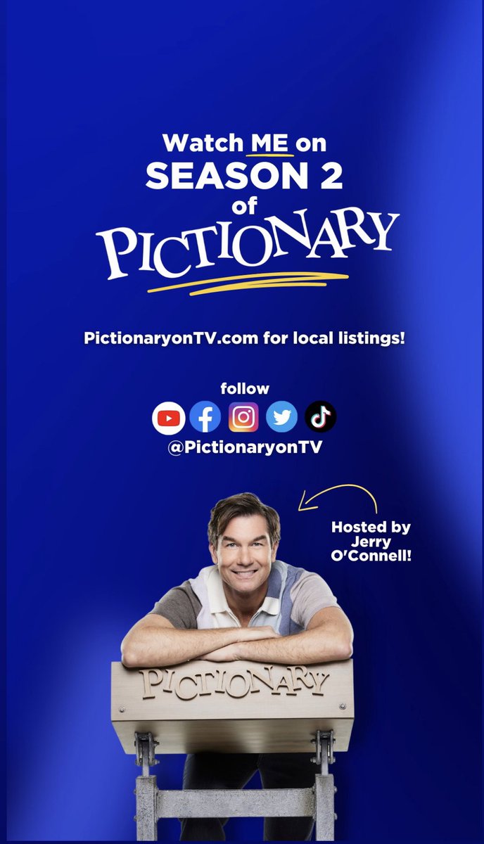 MartynHale7's tweet image. It’s PREMIERE WEEK for @Pictionaryontv hosted by #JerryOConnell and I’m going to be on the show this season!!!   They are also giving everyone at home the chance to play &amp;amp; win everyday. Tune in and be on the lookout for my episode. #pictionary #foxfirstrun

#hollywood #bollywood