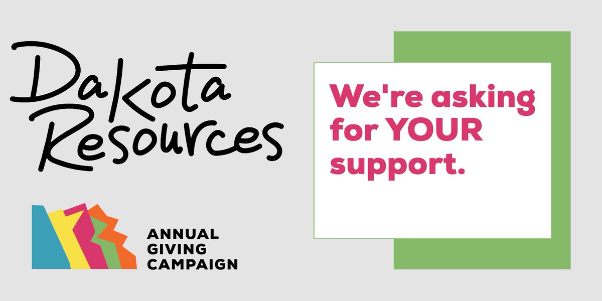 Over the last 27 years, Dakota Resources has passionately supported more than 110 rural community organizations.

Today, we are launching our first-ever annual giving campaign with a goal of 100 supporters by the end of 2023.

Will you support us? ow.ly/Km9U50PJT0E