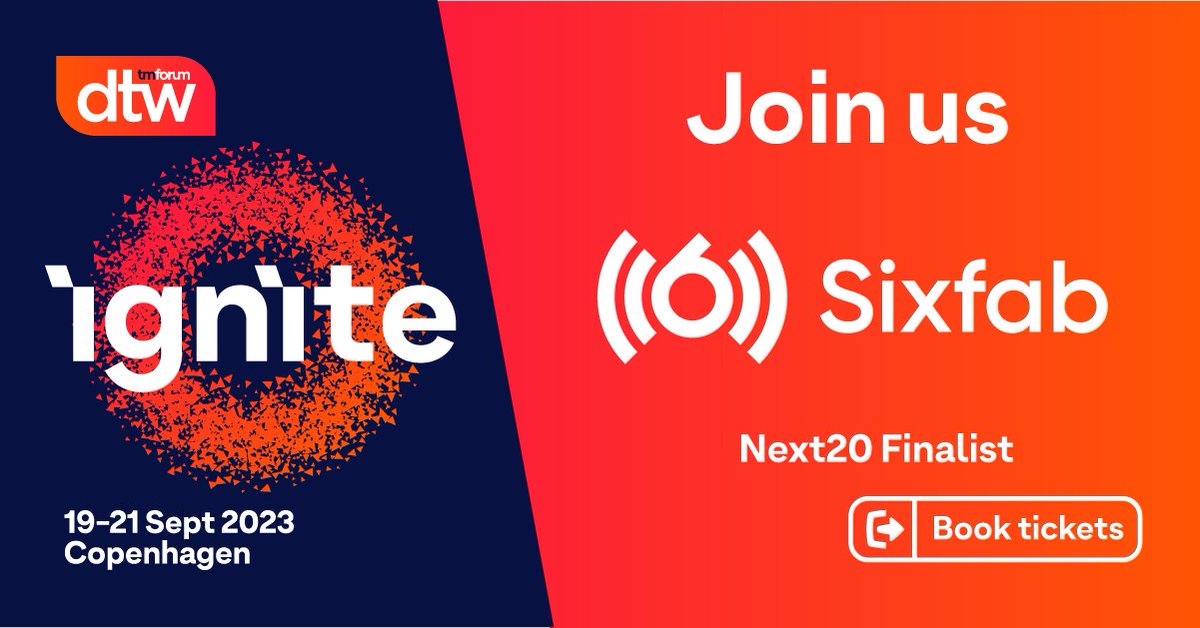 okansaracoglu's tweet image. We’re happy to announce that @SixfabIoT has been part of Next20 at TMForum’s #DTW23-#Igniteevent! Find us in the Quad and watch us pitch in front of experts.