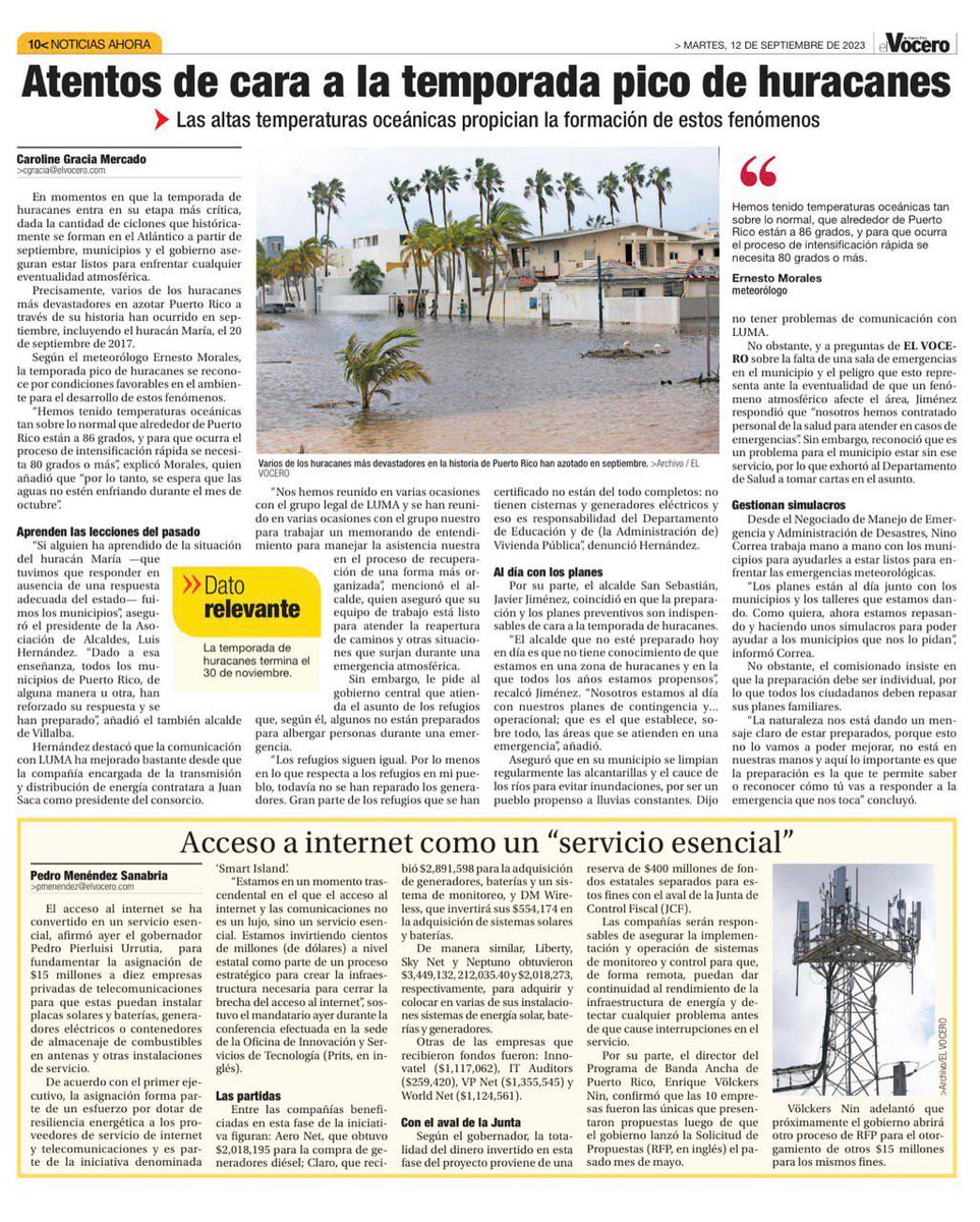 PRSmartIsland's tweet photo. Ayer se logró un paso más para el crecimiento digital en #PR con el anuncio del @GovPierluisi del desembolso de $15 millones para la primera fase del proyecto que provee resiliencia energética para los proveedores de servicio de internet a través de toda la Isla. Conoce más aquí https://t.co/br1pCjQ2RE
